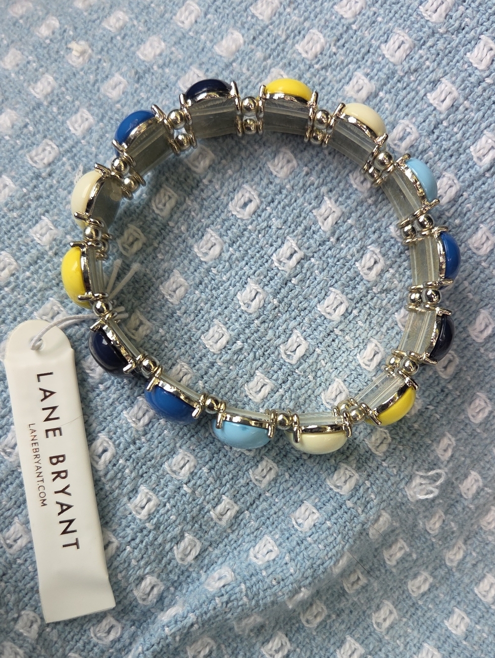Lane Bryant Cobochon Stretch Bracelet. NWT.